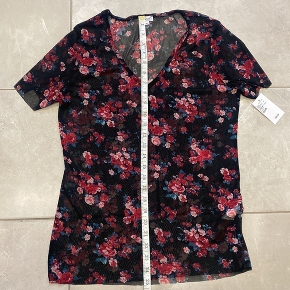 Nwt Rosette Sheer Floral Top - Picture 9 of 10